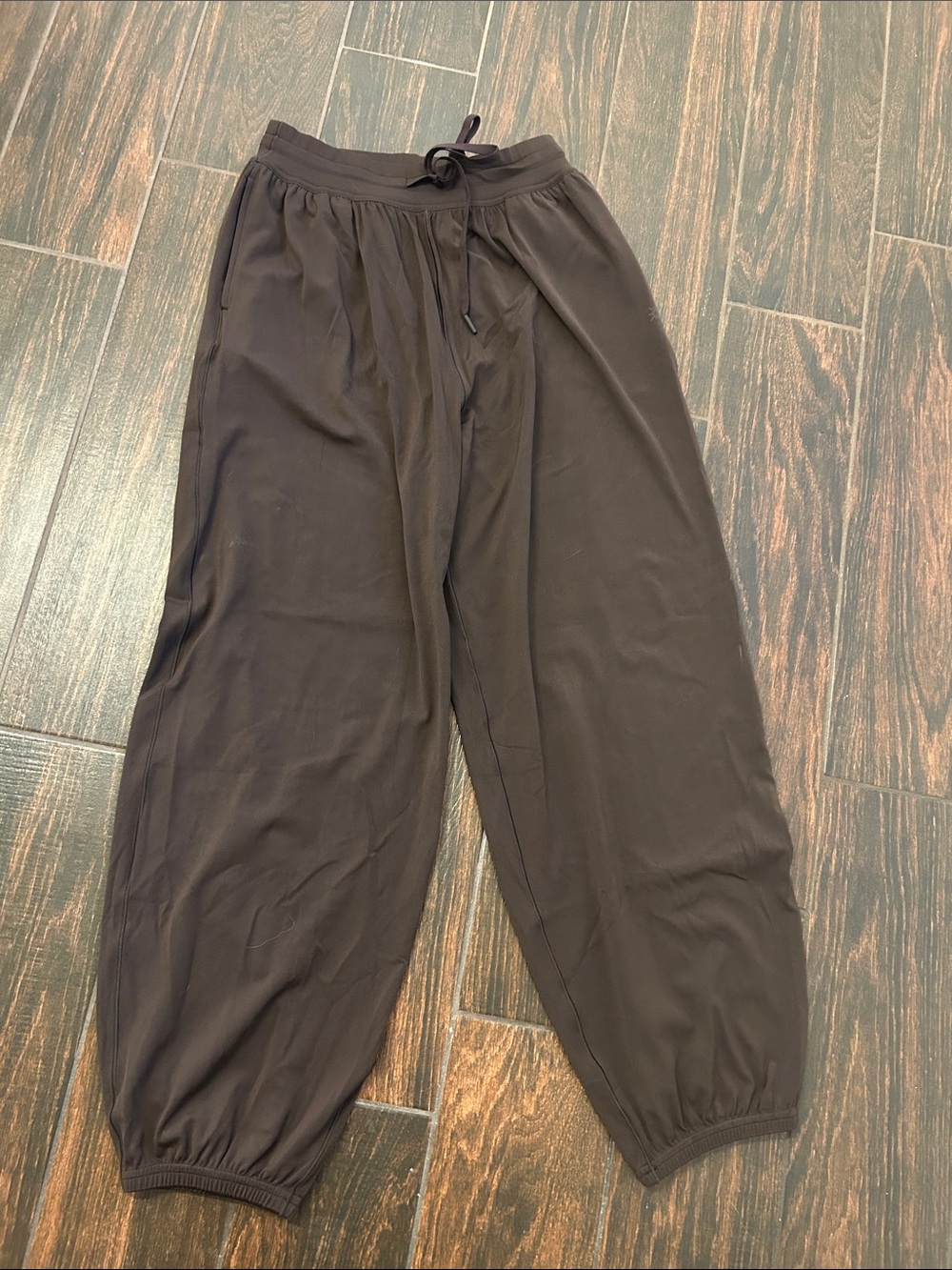 aerie Black Wide-Leg Jogger Sweatpants